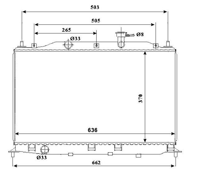 NRF Radiateur 53822