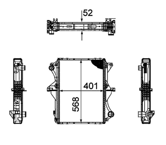 NRF Radiateur 53858