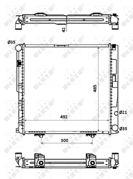 NRF Radiateur 53876