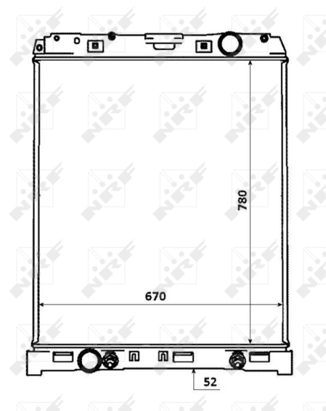 NRF Radiateur 53883