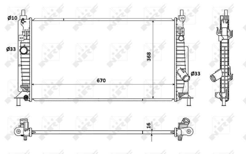 NRF Radiateur 53905