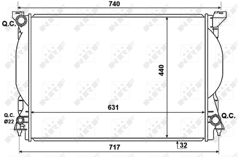 NRF Radiateur 53957