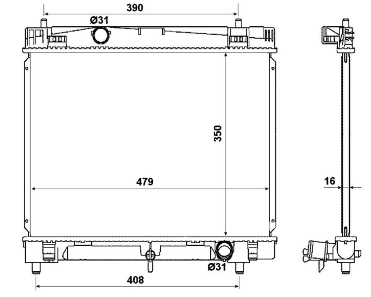 NRF Radiateur 53972