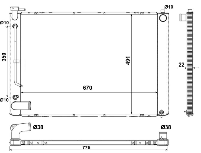 NRF Radiateur 53974