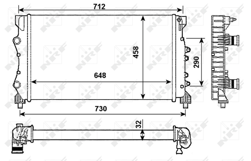 NRF Radiateur 53990