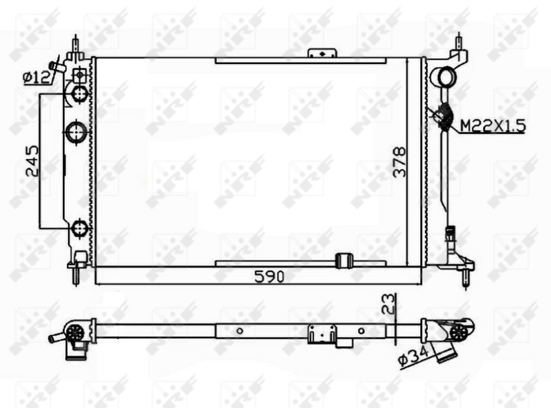 NRF Radiateur 54201