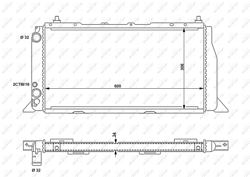 NRF Radiateur 54603