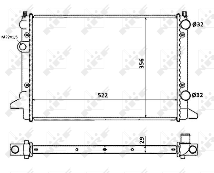 NRF Radiateur 54695