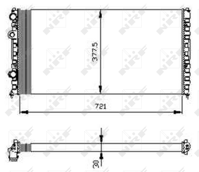 NRF Radiateur 54696