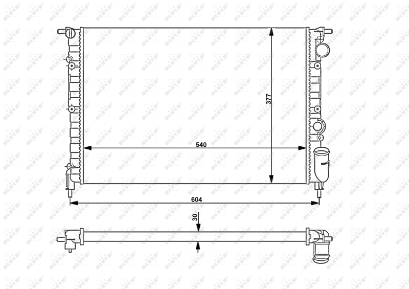 NRF Radiateur 54706