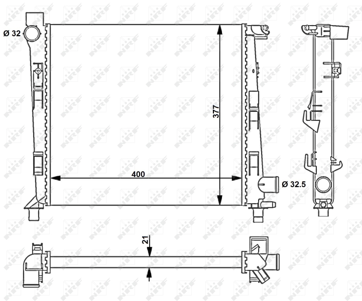 NRF Radiateur 54717