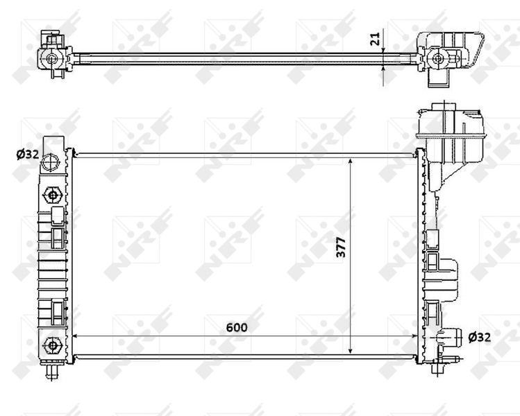 NRF Radiateur 54718