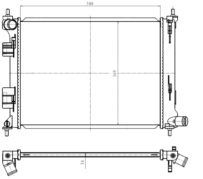 NRF Radiateur 550010