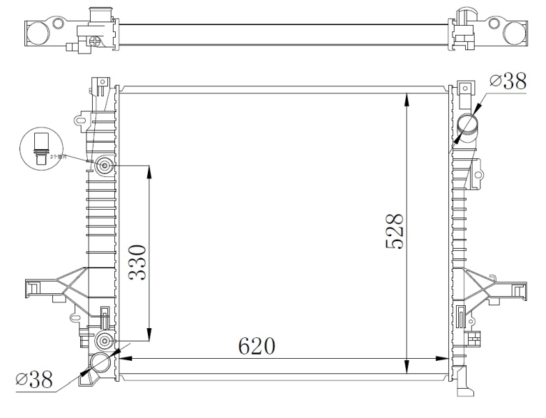 NRF Radiateur 550019