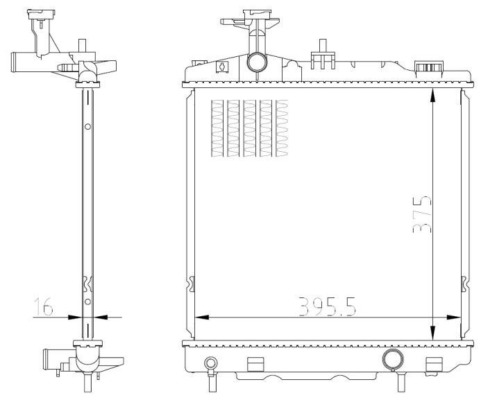 NRF Radiateur 550022