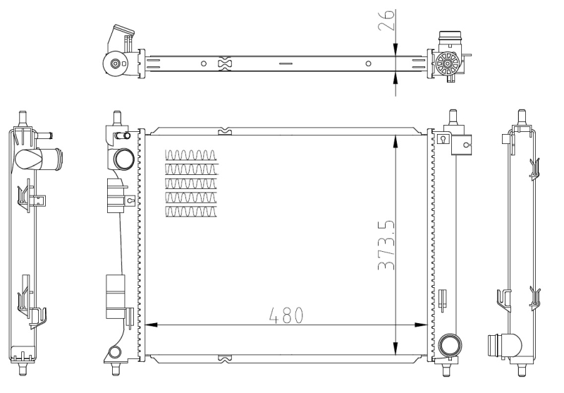 NRF Radiateur 550033