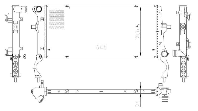 NRF Radiateur 550034