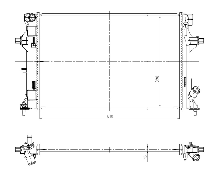 NRF Radiateur 550035