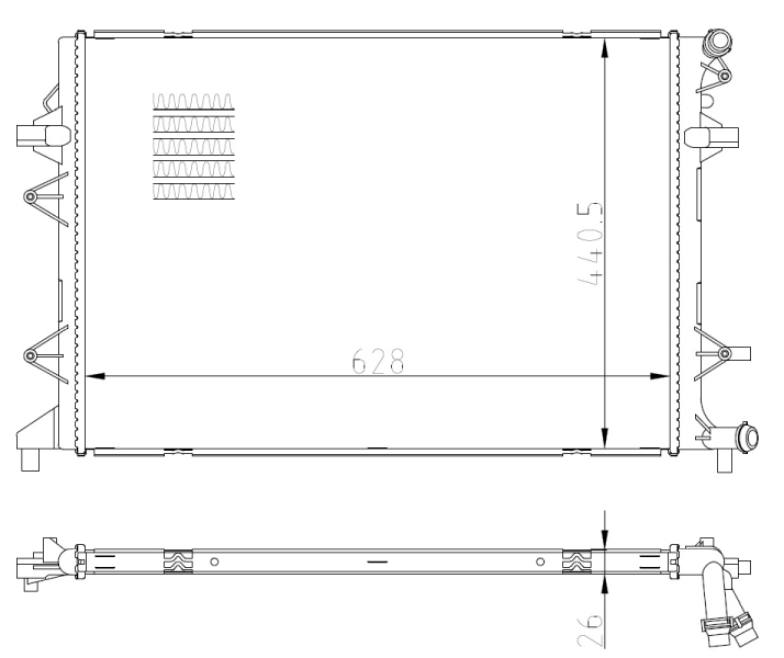 NRF Radiateur 550089