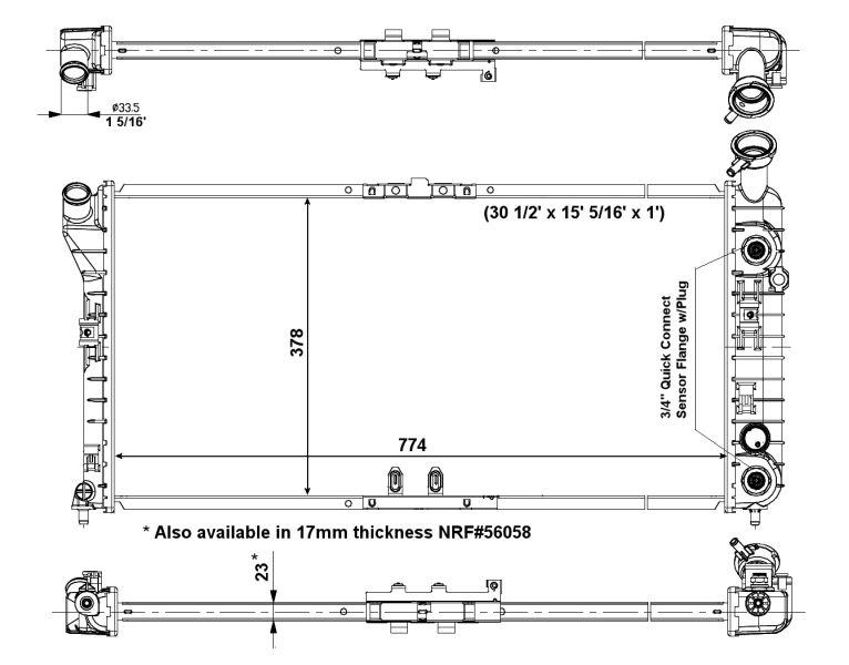 NRF Radiateur 56004