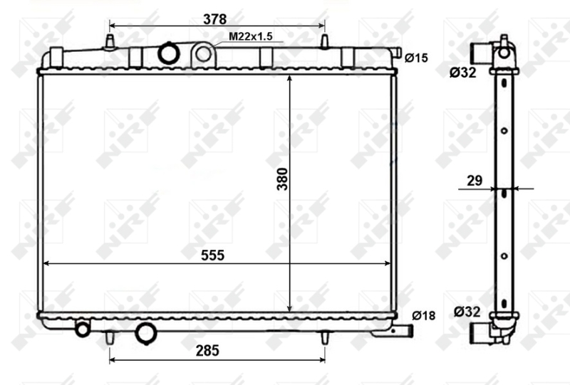 NRF Radiateur 56021