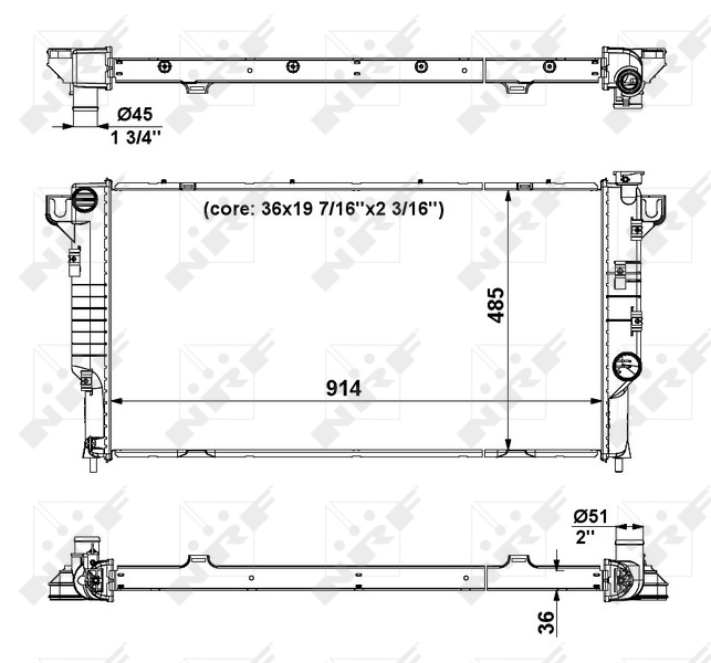 NRF Radiateur 56024