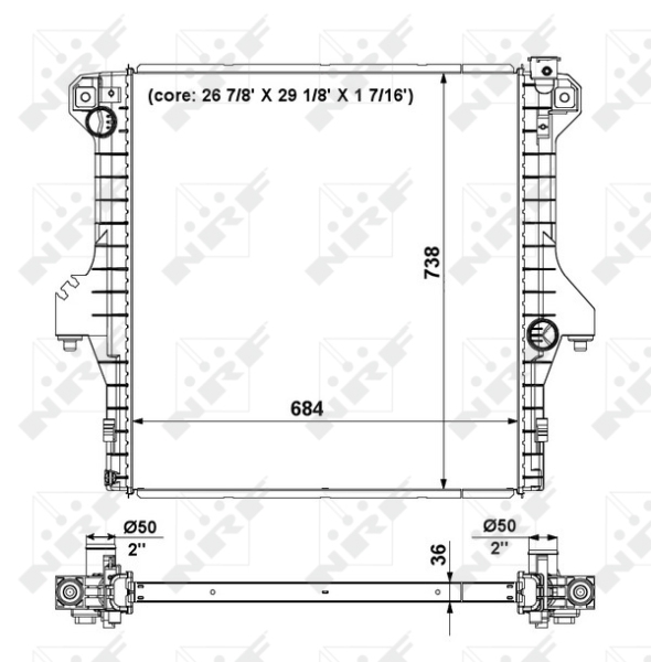 NRF Radiateur 56025