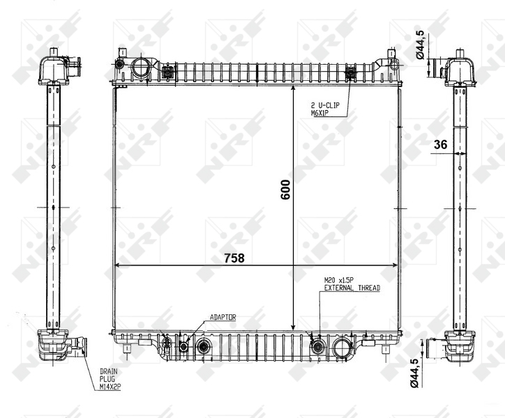 NRF Radiateur 56026