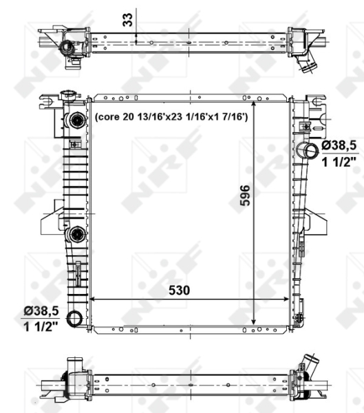 NRF Radiateur 56034