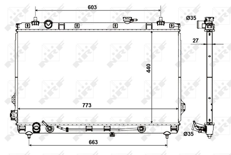 NRF Radiateur 56056