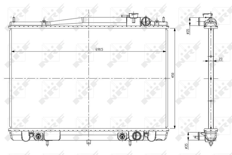 NRF Radiateur 56084