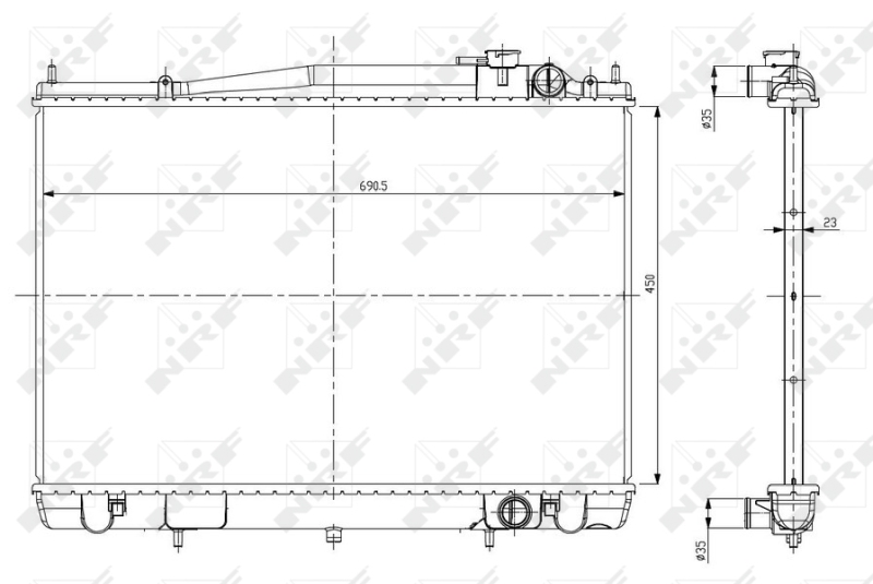 NRF Radiateur 56085