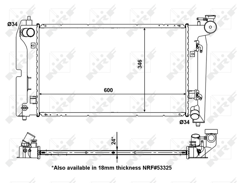 NRF Radiateur 56150