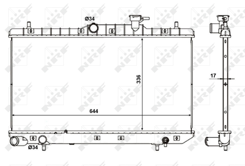 NRF Radiateur 56155