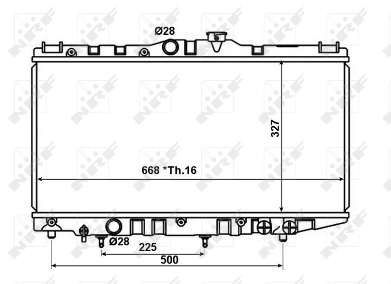 NRF Radiateur 566707