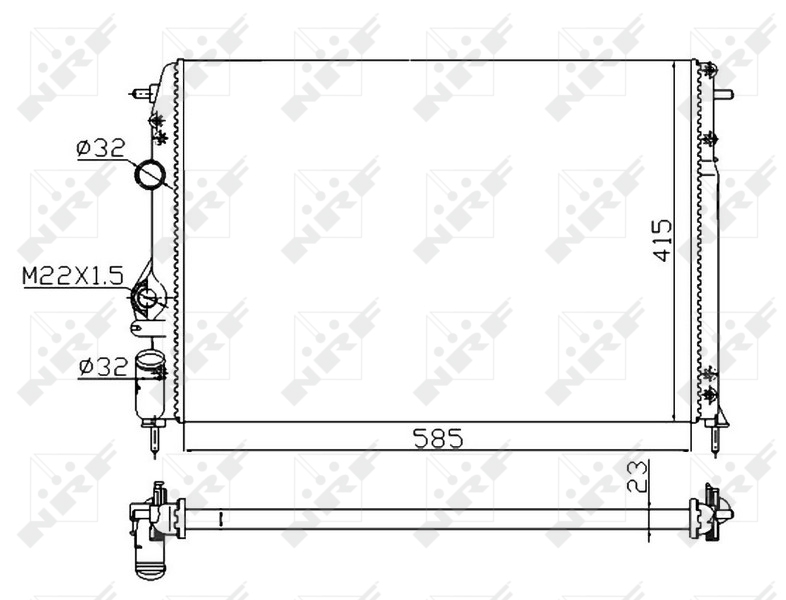 NRF Radiateur 58175A