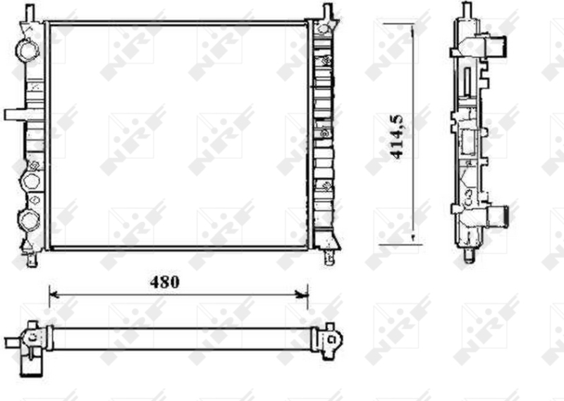 NRF Radiateur 58191