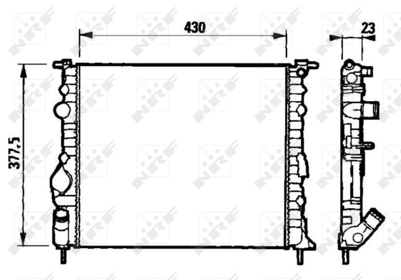 NRF Radiateur 58192