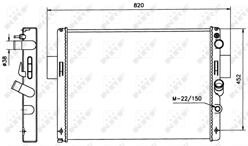 NRF Radiateur 58243