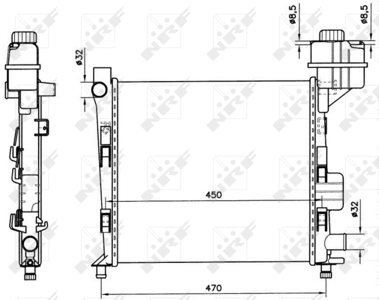 NRF Radiateur 58252