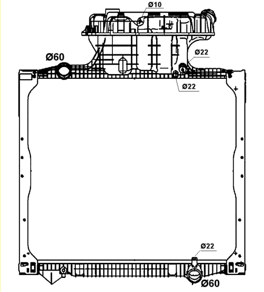 NRF Radiateur 58278