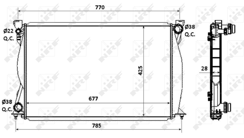 NRF Radiateur 58359