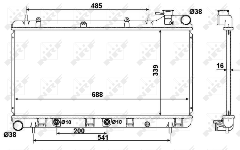 NRF Radiateur 58372