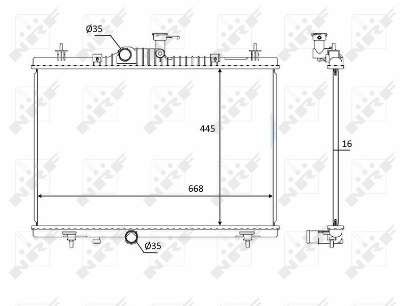 NRF Radiateur 58394