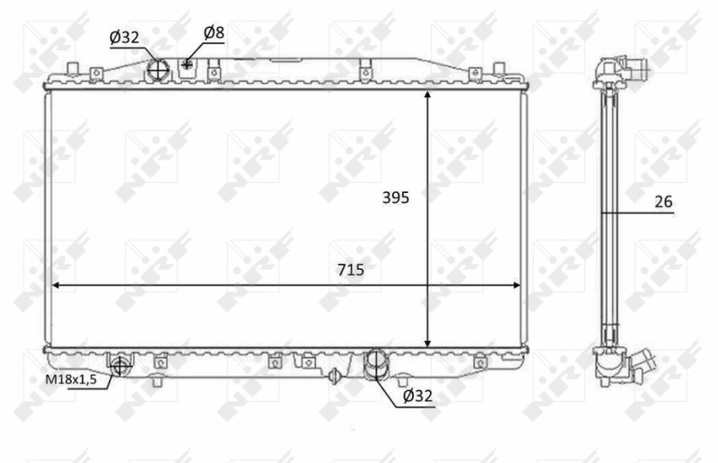 NRF Radiateur 58452