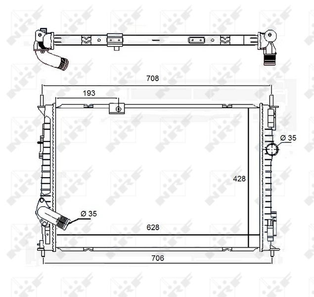 NRF Radiateur 58455