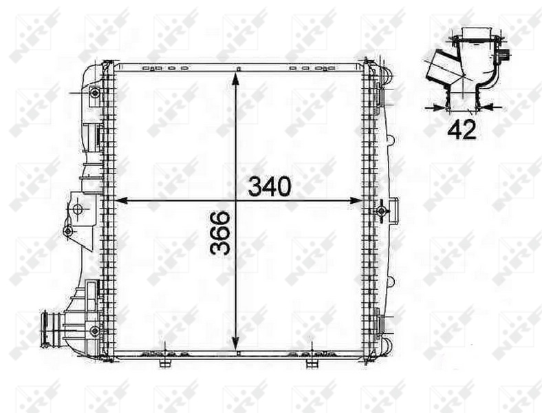 NRF Radiateur 58485