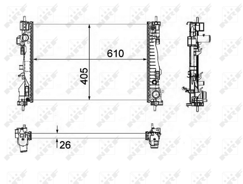 NRF Radiateur 58492