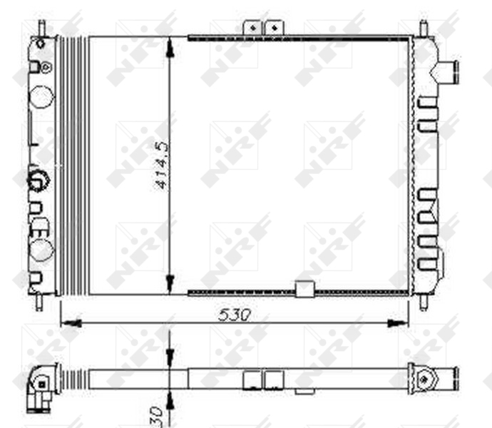 NRF Radiateur 58670