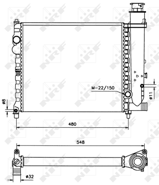 NRF Radiateur 58678